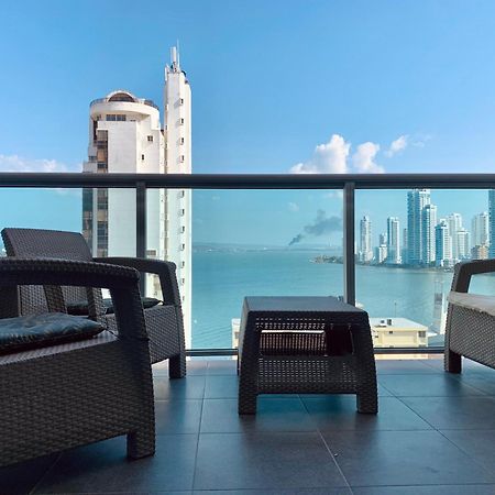 Cartagena Oceanview Escape Pool, Jacuzzi & Gym In Bocagrande 아파트 외부 사진