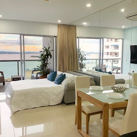 Cartagena Oceanview Escape Pool, Jacuzzi & Gym In Bocagrande 아파트 외부 사진