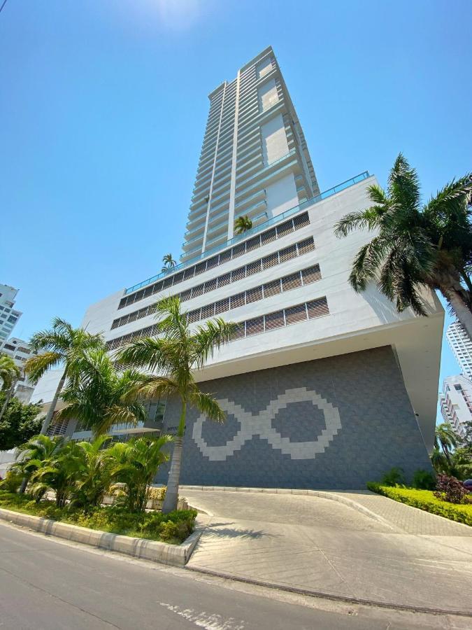 Cartagena Oceanview Escape Pool, Jacuzzi & Gym In Bocagrande 아파트 외부 사진